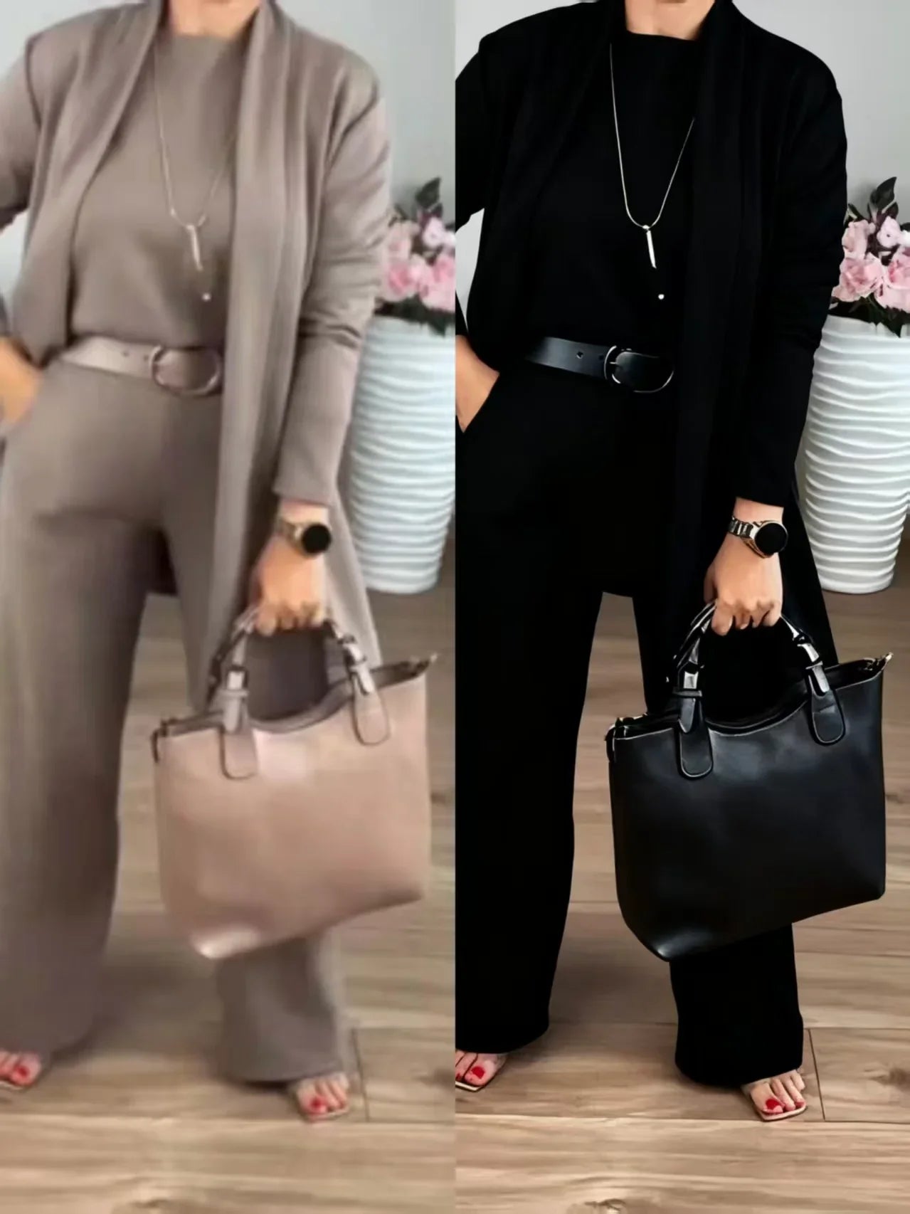 Everyday Modern Three-Piece Knit Set