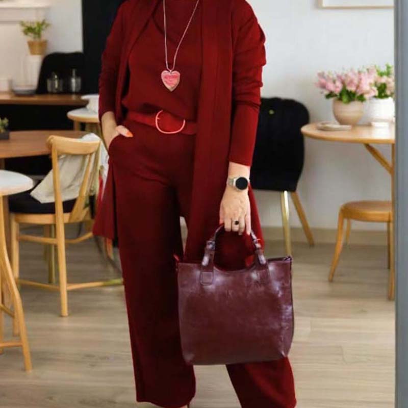 Everyday Modern Three-Piece Knit Set
