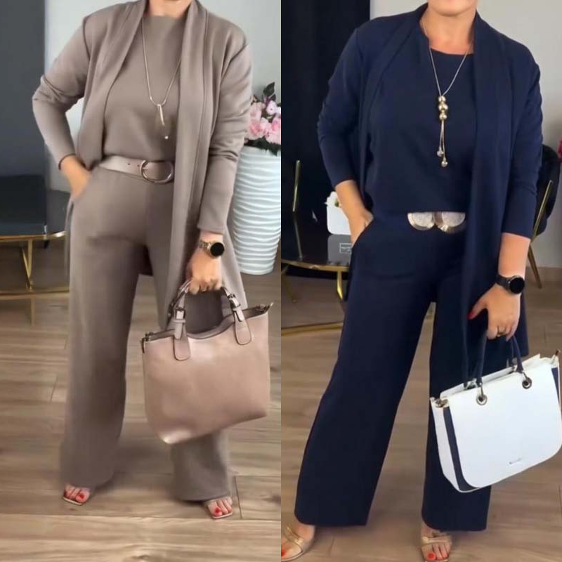 Everyday Modern Three-Piece Knit Set