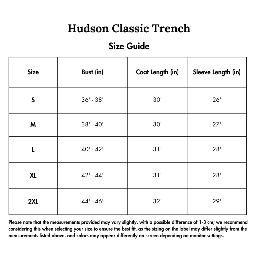 Hudson Classic Trench