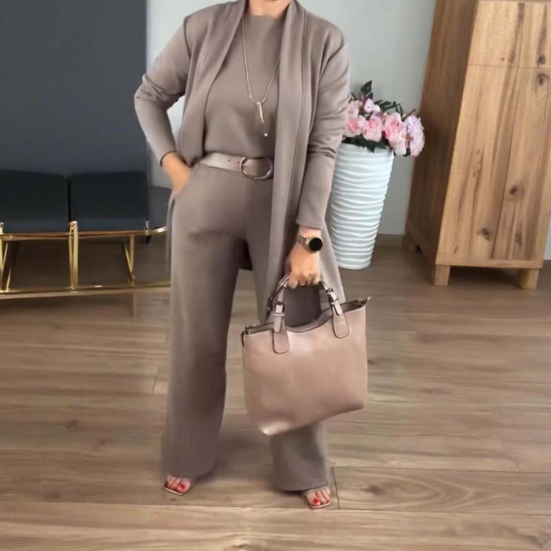 Everyday Modern Three-Piece Knit Set