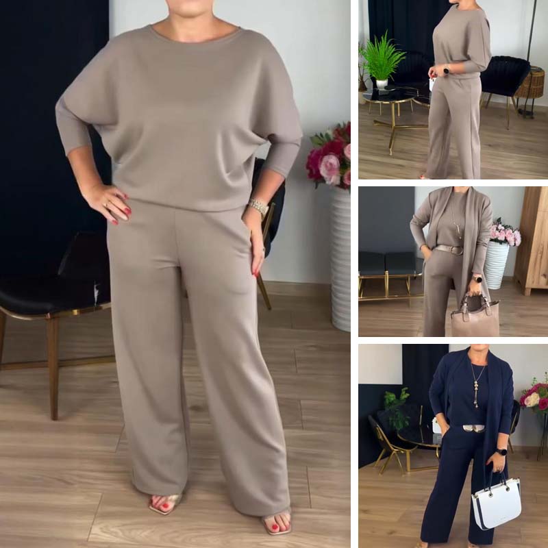 Everyday Modern Three-Piece Knit Set